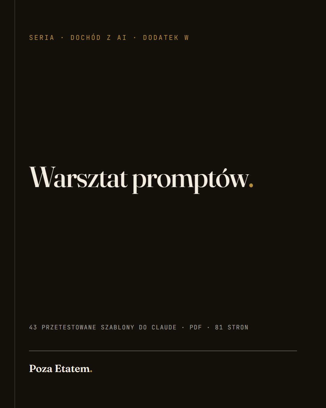 Warsztat promptów. 43 szablony do Claude